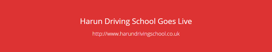 Harun Driving School Goes Live