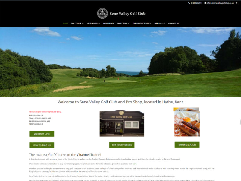 Sene Valley Golf Club Goes Live